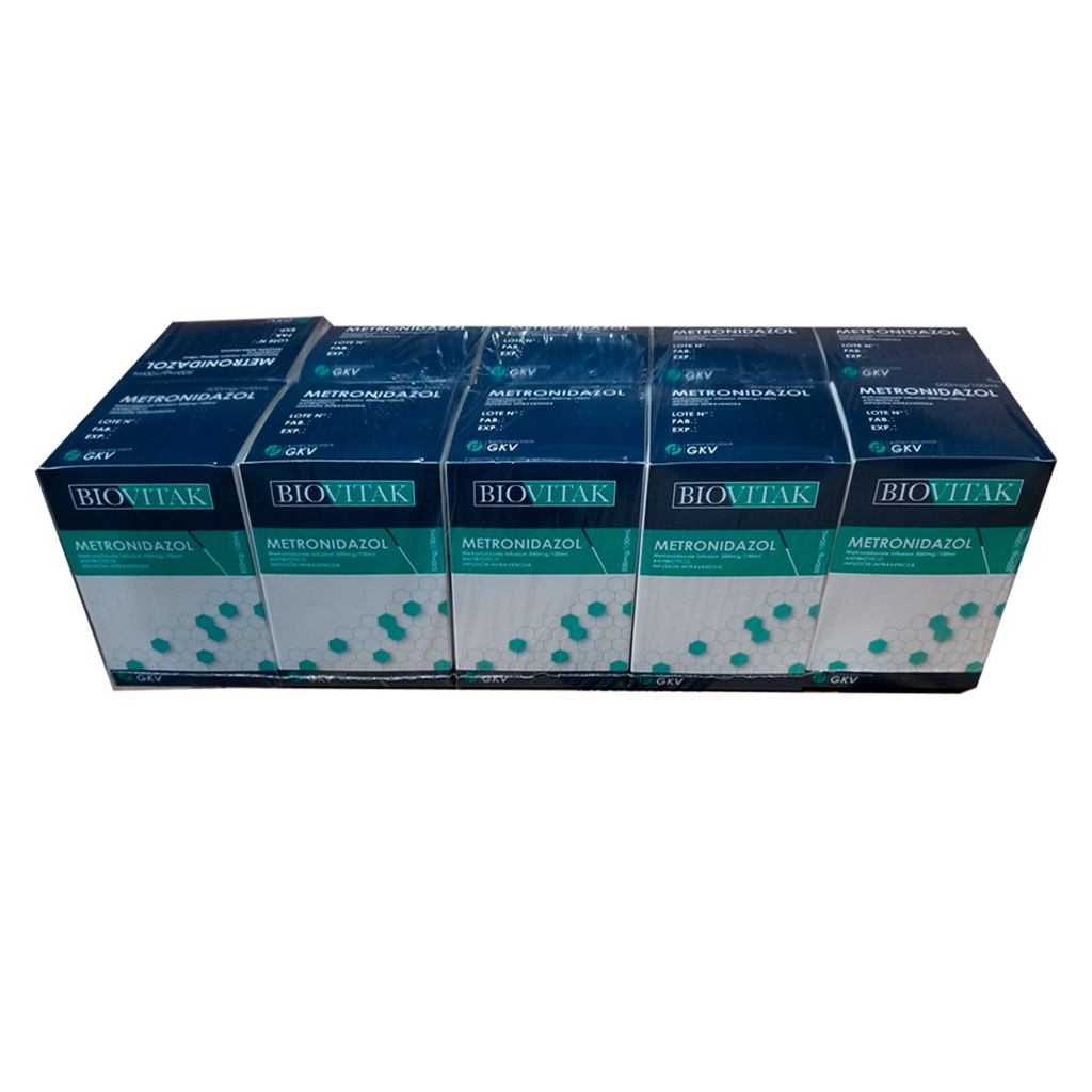 Metronidazole Infusion - Biovitak - 500 MG/100 ML