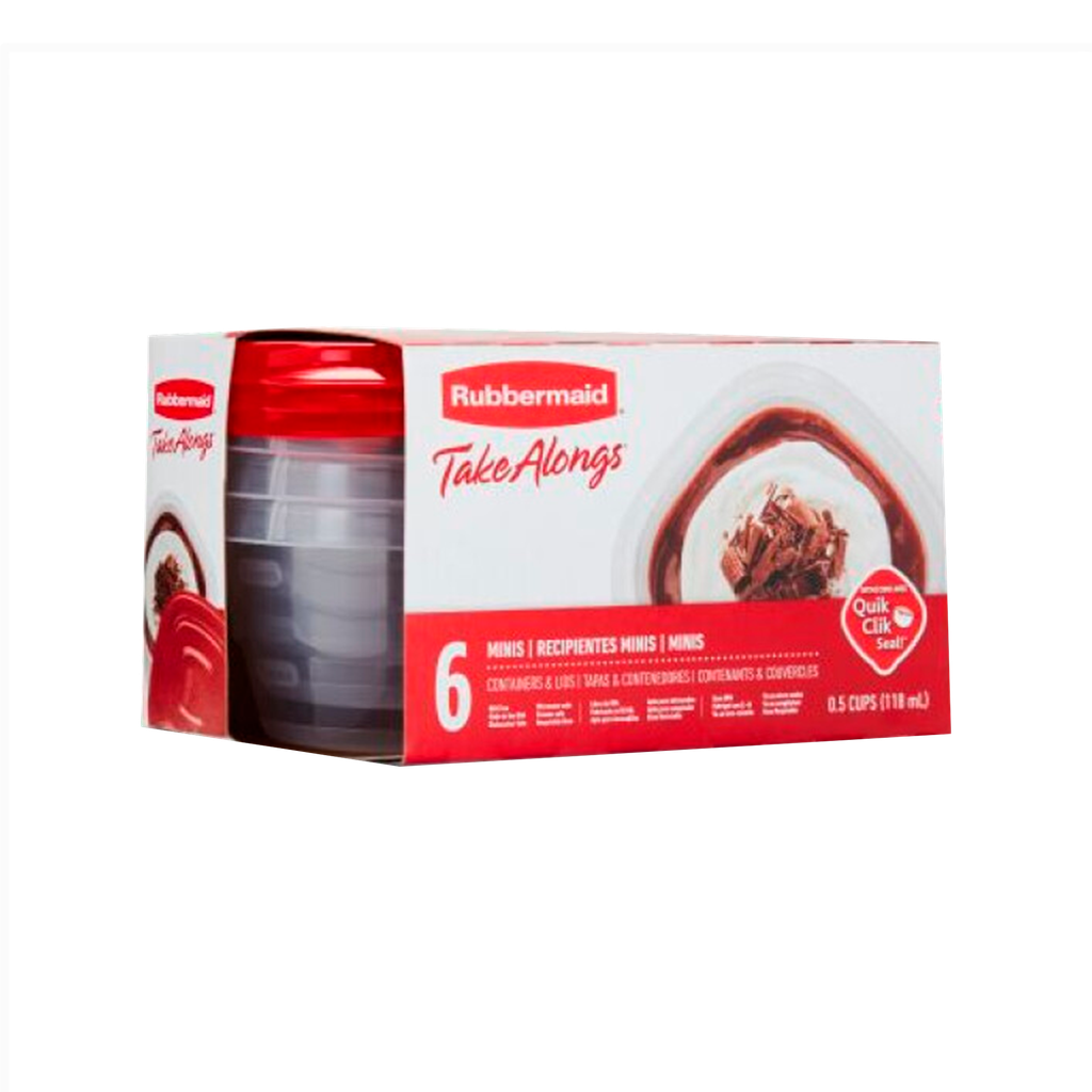 Set de 6 Recipientes con tapa TakeAlong (0,5 C) Rubbermaid