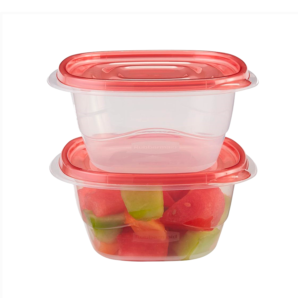 Set de 2 Recipientes con tapa cuadrados profundos (5,3C) TakeAlongs Rubbermaid