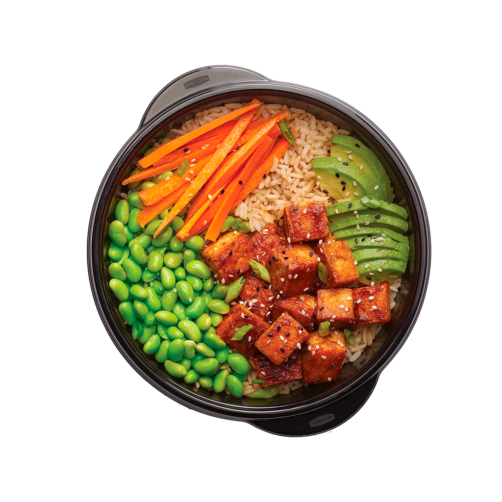 Set de 4 Recipientes con tapa (5,0C) Negro Rubbermaid