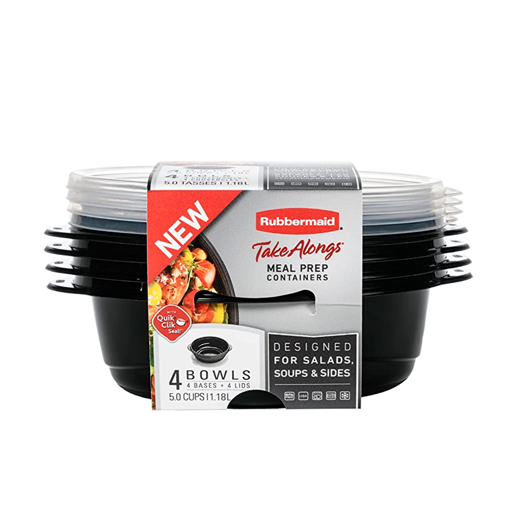 Envases 8 Piezas (5,0c) Negro Rubbermaid