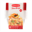 Set de Envases 16 Piezas Cuadradas Takealongs Rubbermaid (1.253 ml)