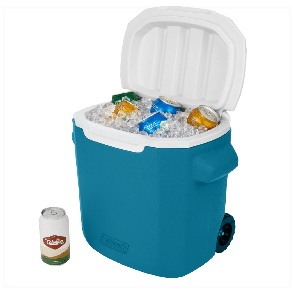 Cava con ruedas de 28 QT Coleman Chiller™ Azul
