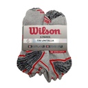 Calcetín/Media caña de fibra sintética Wilson Niño 6 Pack (M)