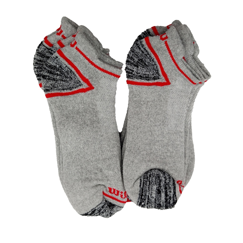 Calcetín/Media caña de fibra sintética Wilson Niño 6 Pack (M)