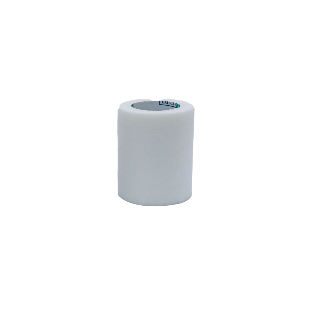 Cinta Microporosa de papel 5cm x 4,5m (5yd.) Display Box x 6 cajas ind. Biopore