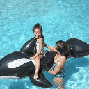 Flotador Inflable Orca Jumbo Bestway 2.03m x 1.02m 