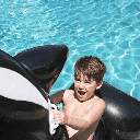 Flotador Inflable Orca Jumbo Bestway 2.03m x 1.02m 