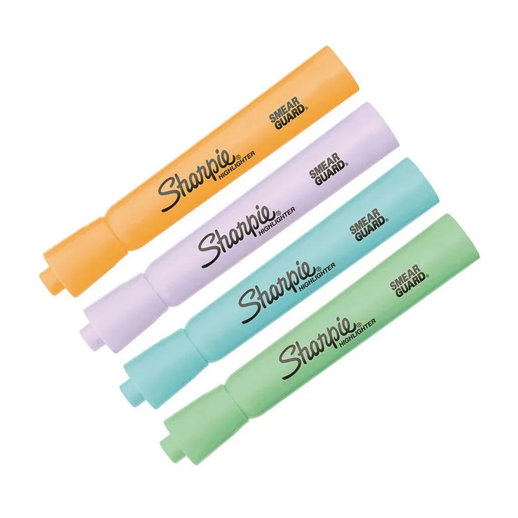 Resaltadores de Texto Sharpie Bx4 Colores Pastel 