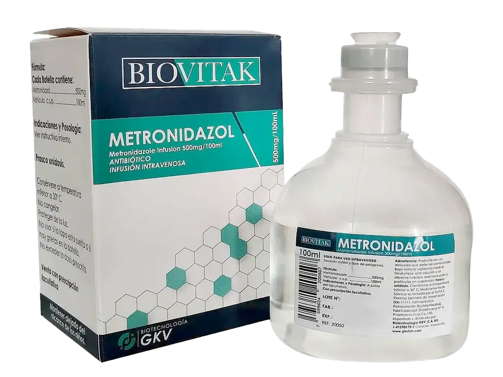 Metronidazol - Biovitak - 500 mg / 100ml (E)