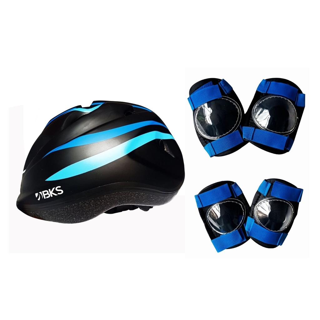 Kit de Protección para Niños Bks (Casco Rodilleras y Coderas)