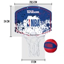 Canasta Wilson NBA Team Mini Hoop