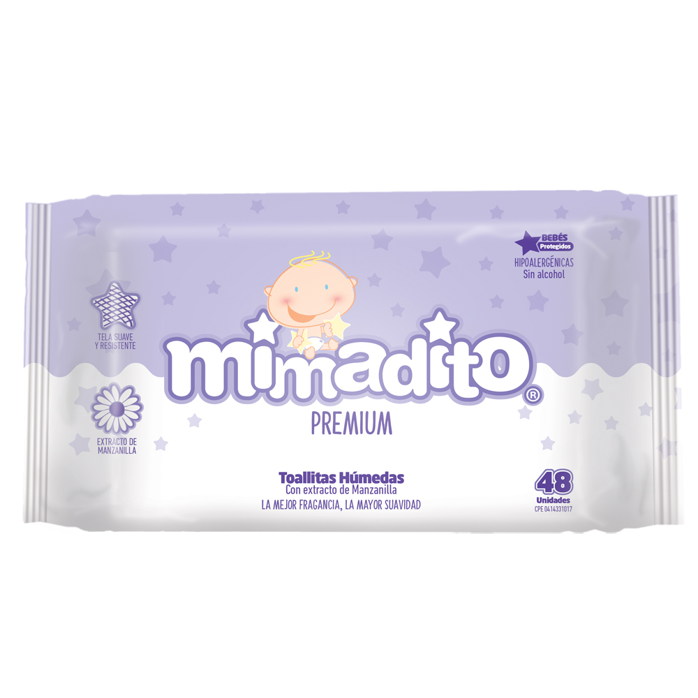 Toallitas Húmedas de Bebé Mimadito 48unds