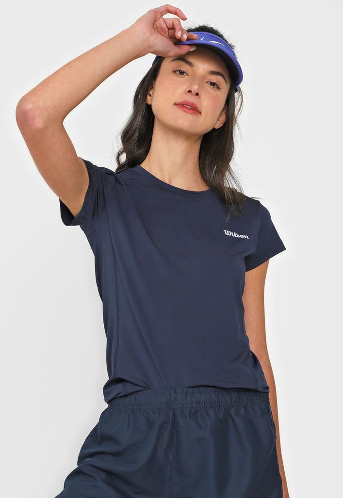 Playera Wilson Cuello Redondo Ultra Light Dama 58986 Marino