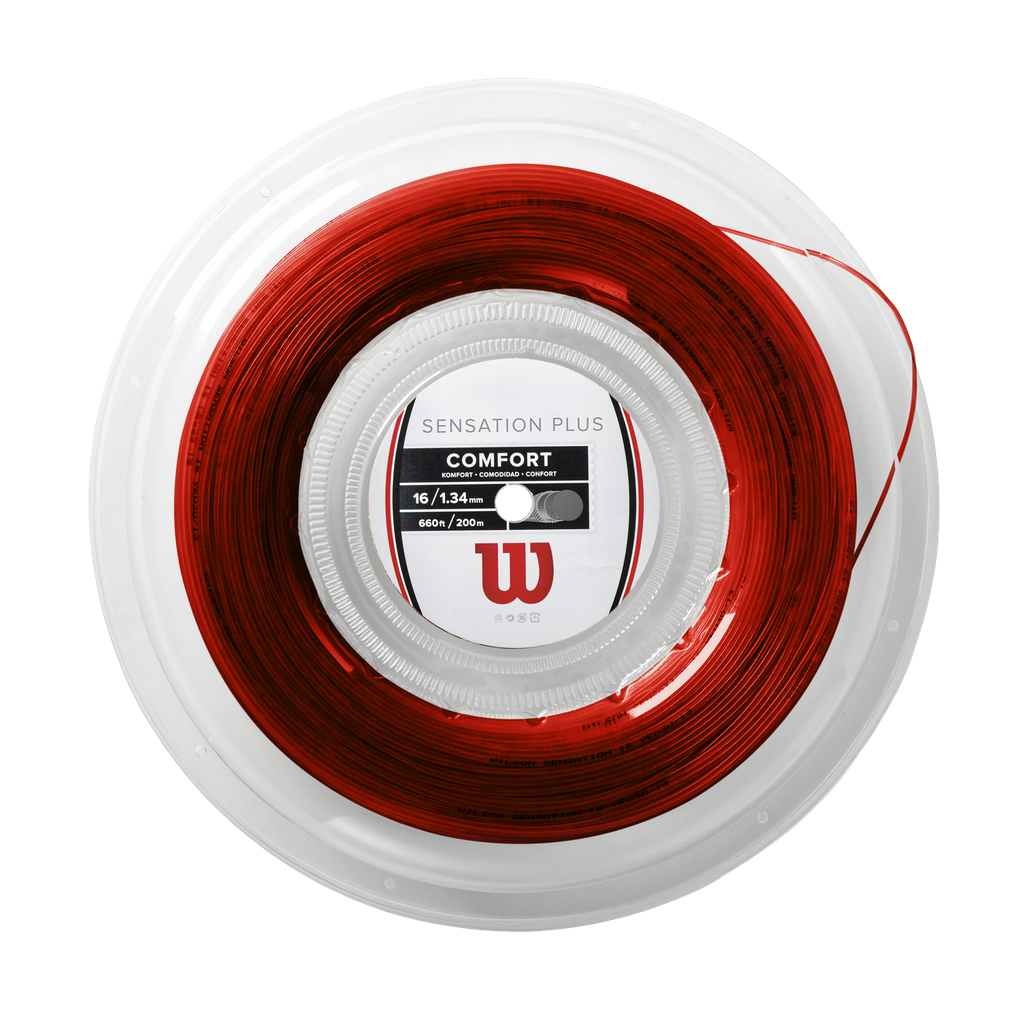 Cuerda Sensation Plus 16 Wilson Rojo 200m