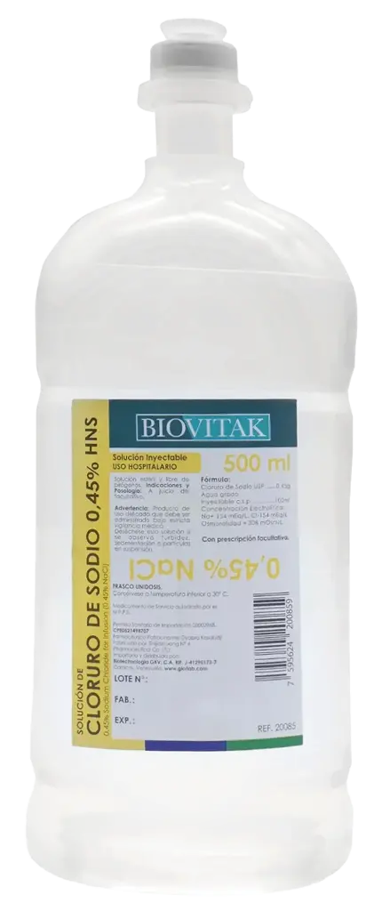 Solucion 0.45% NaCL - 500ML