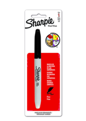 Marcador Sharpie Fine TX1 Negro