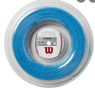 [WR830140116] Cuerda para Raquetas Wilson Synthetic Gut Power 16 Rollo 200m (AZUL)