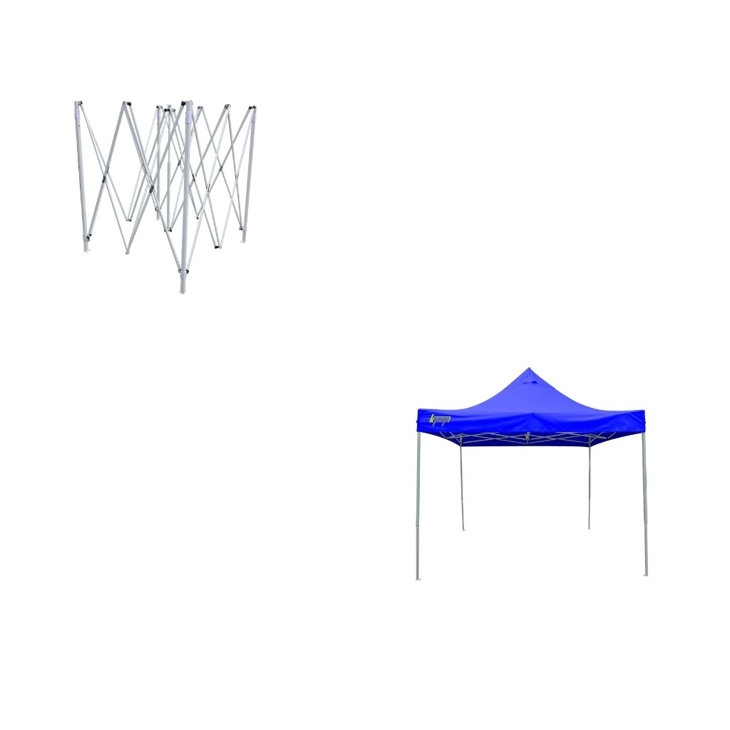 Toldo Plegable 3x3 Mt K-Pop Tela Básica Impermeable (AZUL)