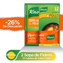 Knorr Promo 2 Sopas 60 Gr + 1 Cubito 12 Unds