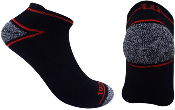 Medias tobillera deportiva de fibra sintetica Wilson Unisex X3 Unitalla