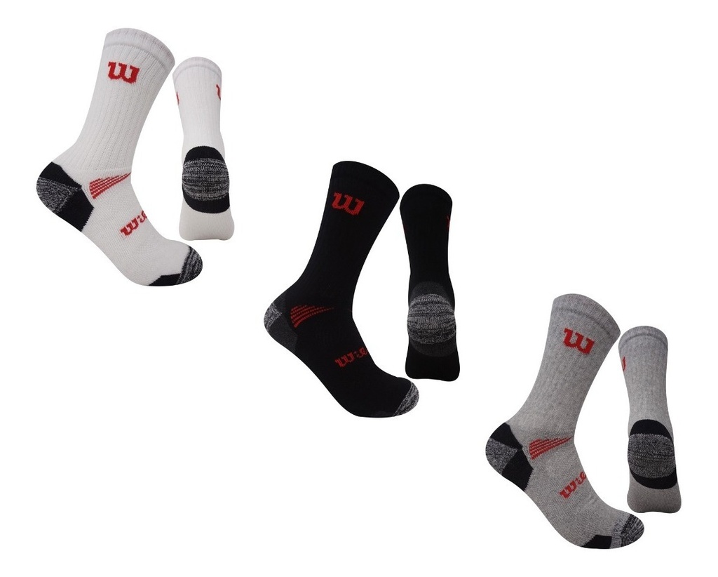 [C0908] Medias largas deportiva de fibra sintetica Wilson Unisex X3 Surtido Unitalla