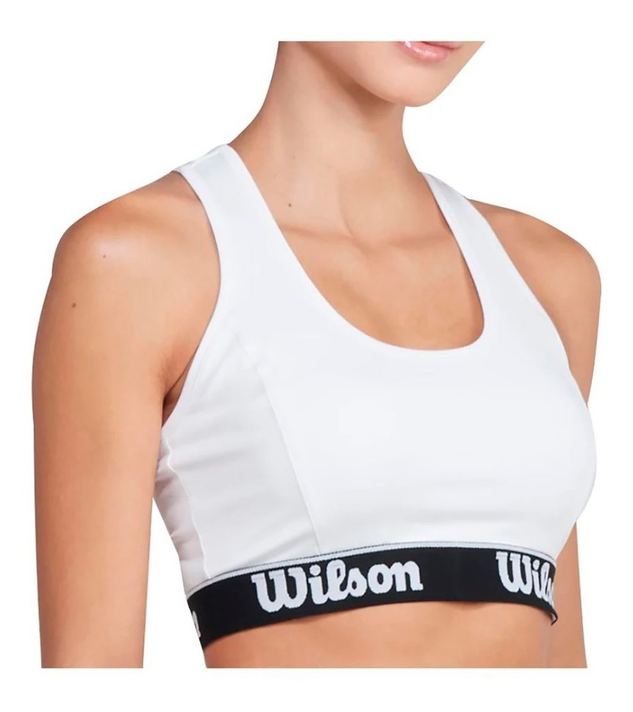 Top Elástico Deportivo Wilson 06006 Blanco