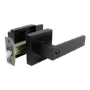 Cerradura Manilla Venezia Visalock Baño Negro Mate