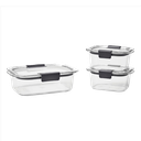 Set de Envases 6 Piezas con Cierre Hermético Brilliance Rubbermaid