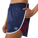Short de Mujer New Balance Printed Accelerate 5 inch Azul/Rojo