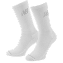 Medias Altas New Balance Performance Cotton Cushioned Crew Unisex 2 Pack Blanco