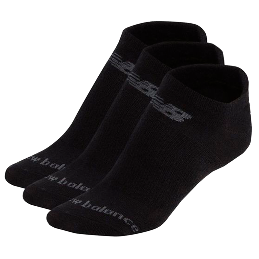 Medias Cortas New Balance Cottom Flat 3 Pack Negro