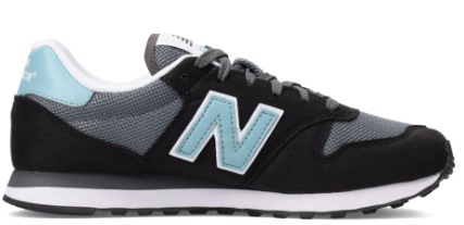 Zapato de Mujer New Balance 500 Negro/Gris (Bulto x 12 pares)