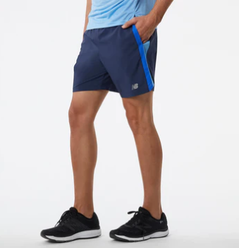 NO USAR Short de Hombre New Balance Accelerate 7 Inch Azul marino