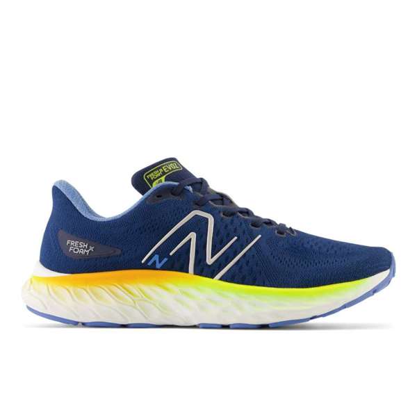 Zapato Running New Balance Evoz Azul y Amarillo (12 pares)