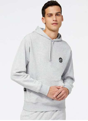 Sueter New Balance Hoops Essentials Fundamental Gris Claro (8 unidades)