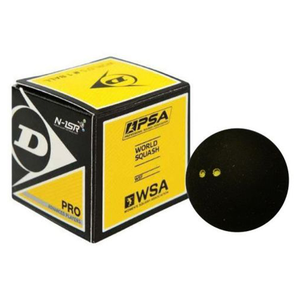 Pelota de Squash Dunlop Doble Punto Amarillo