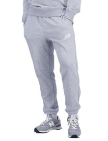 Pantalón New Balance Essentials Stacked Logo French Terry Gris (8 unidades)