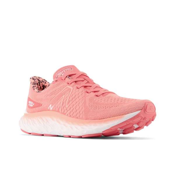 [WEVOZGP3-B-5.5] Zapato Running Mujer New Balance EVOZ (Rosado y Blanco, 5.5)