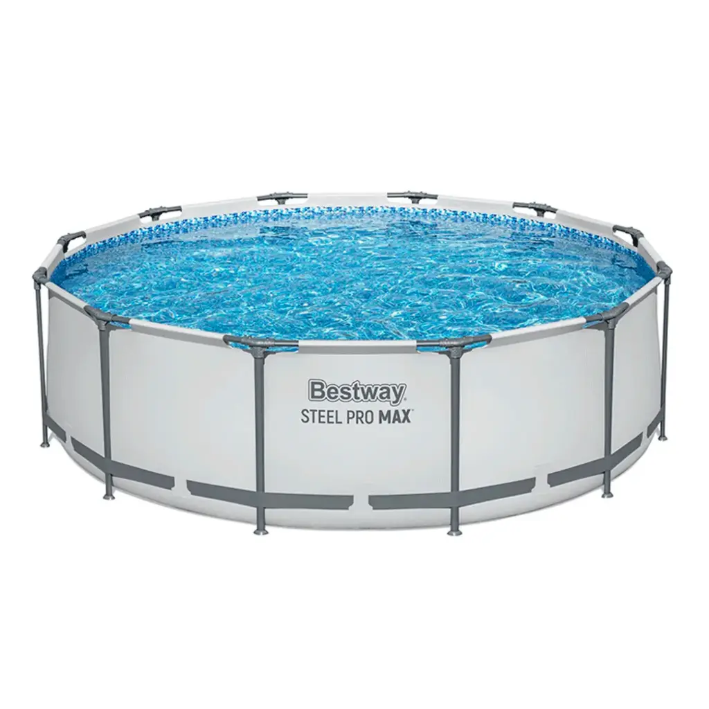 Set de Piscina Redonda Armable Bestway Steel Pro MAX 3.66m x 1.00m con Bomba de filtración (110-120 V)