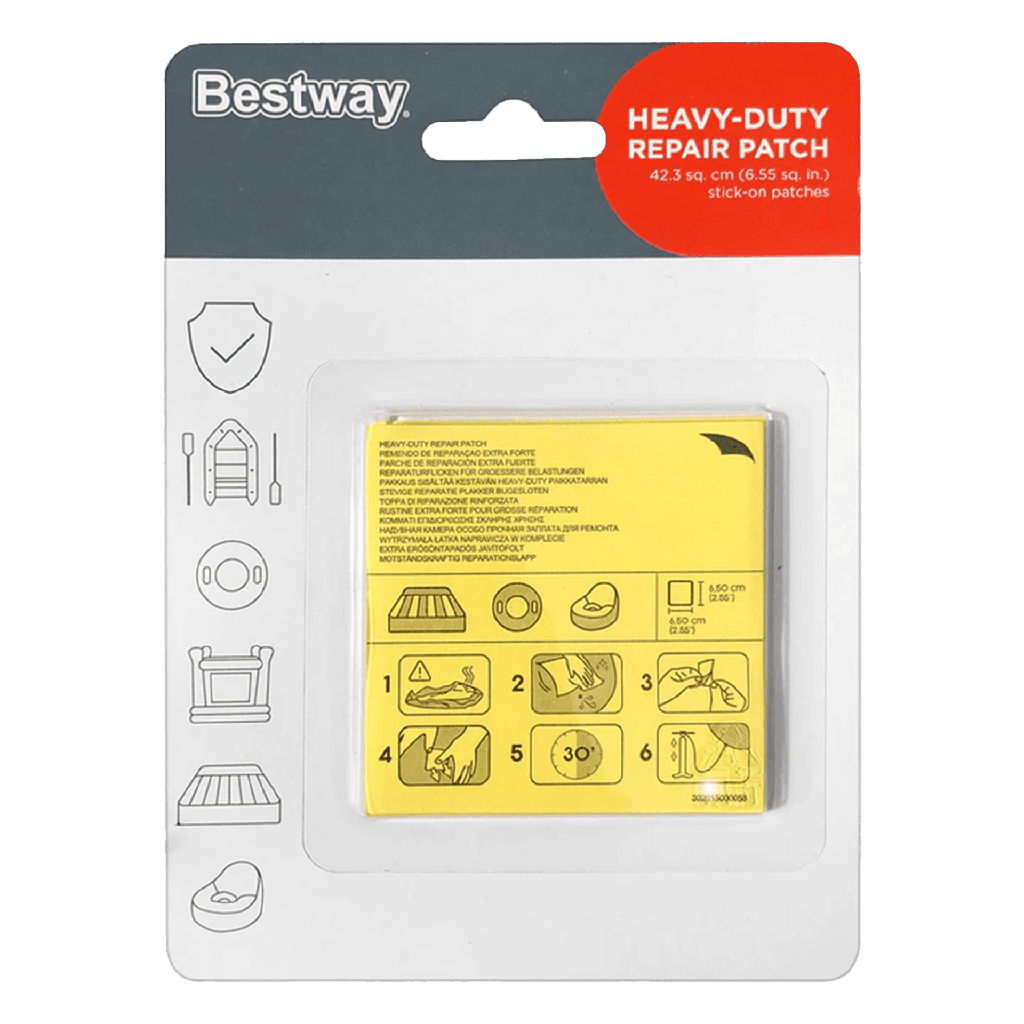 Parches Reparadores Multiusos Bestway Heavy Duty 6.5cm x 6.5cm 