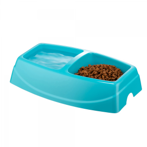 [5082-V] Plato Doble de Comida para Mascotas Brezza Pet Grande 