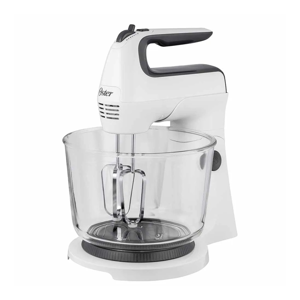[2121775] Batidora de Mano y Pedestal Oster con Tazón de Vidrio 6 Velocidades 3.7L 250W
