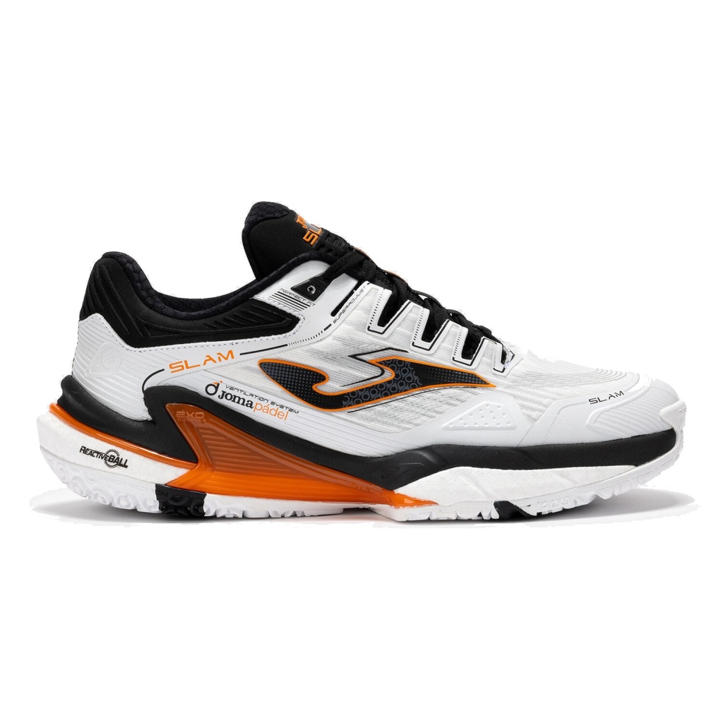 [TSLAMS2542OM-40] Zapato de Tenis Joma Slam (Blanco y Negro, 40)