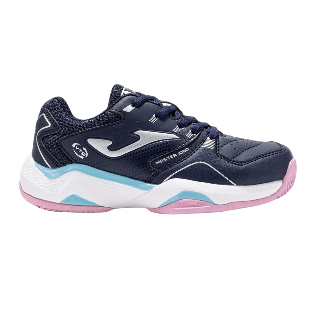 [JMATS2533C-34] Zapato Infantil de Tenis Joma Master 1000 JR (AZUL Y ROSA, 34)