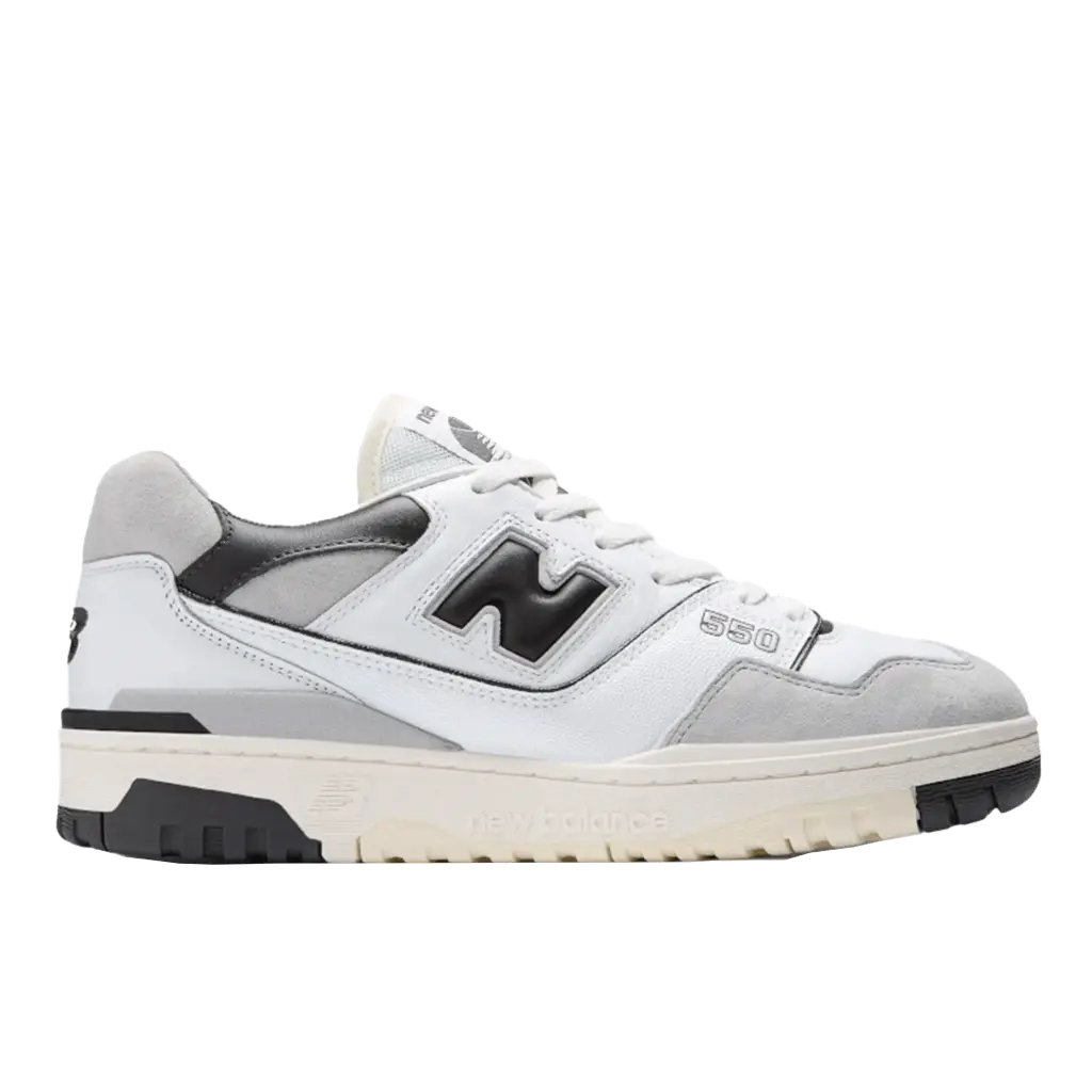 [BB550GWB-D-10.5] Zapato Lifestyle New Balance BB550 Elevated Sport (Gris y Negro, 10.5)
