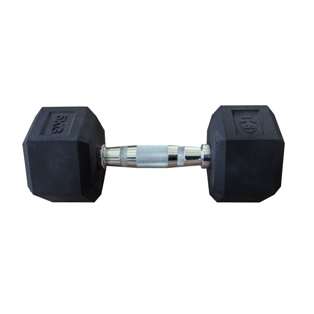 [66853] Mancuerna pesa K6 hexagonal encauchetada 5 kg
