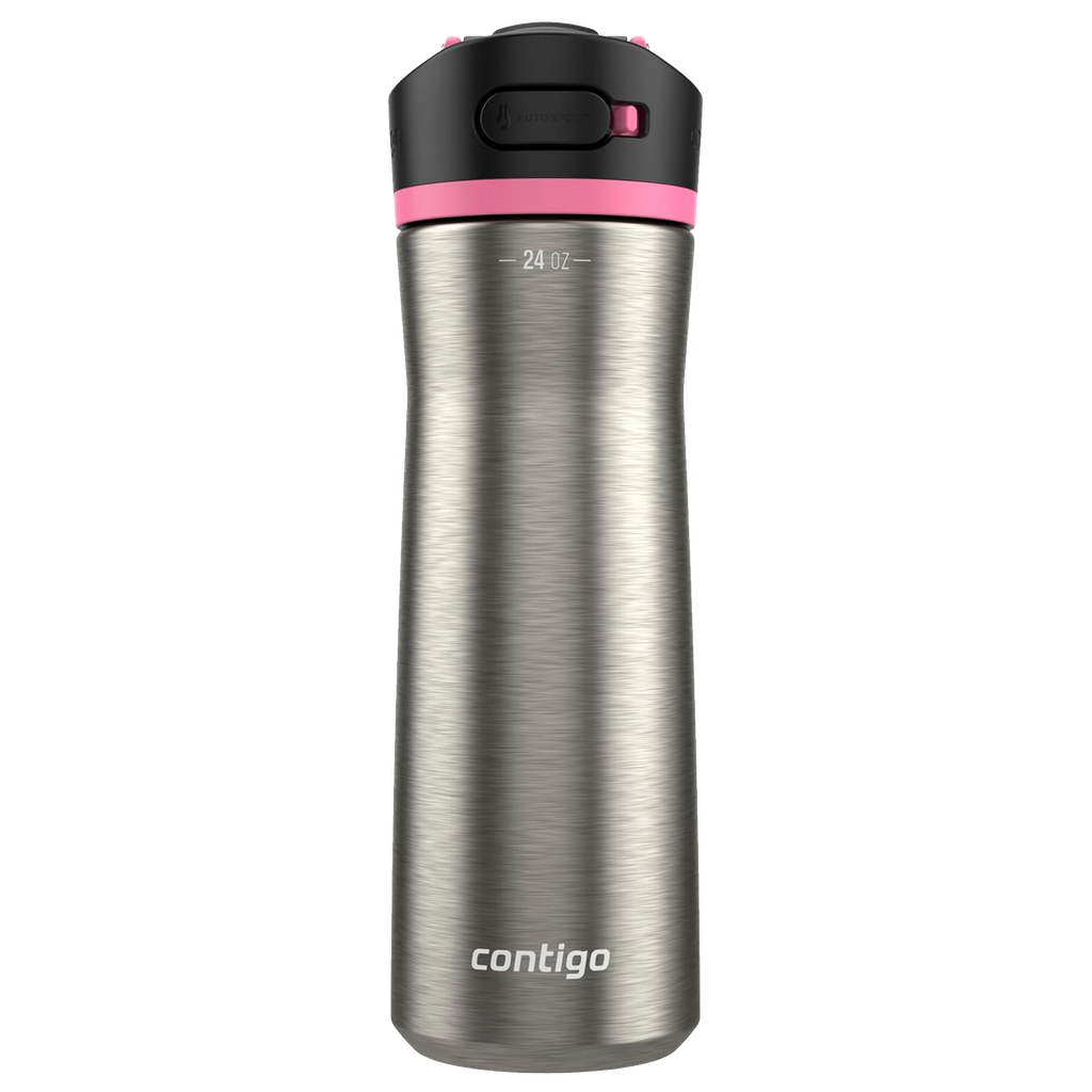 [2198552] Botella térmica Contigo Ashland Chill 2.0 SS AutoSpout 24Oz/710ml  (Gris y Rosado)