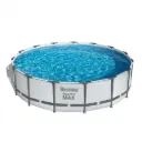 Set de Piscina Redonda Armable Bestway Steel Pro MAX 4.57m x 1.22m con Bomba de filtración