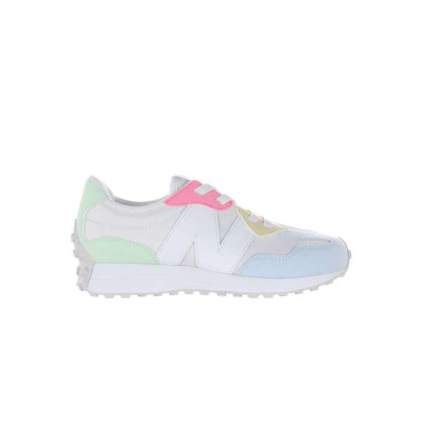 [PH327KWG-M-10.5] Zapato Lifestyle Infantil New Balance 327 Bungee Lace (Azul Marino y Blanco, 10.5)